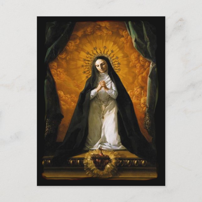 Carte Postale Saint Margaret Mary Coeur alacoque - Giaquinto (Devant)