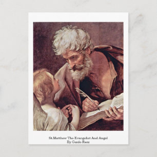 Carte Postale Saint Matthieu L'Évangéliste Et L'Angel Par Guido 