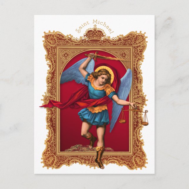 Carte Postale Saint Michael, défendez-nous (Devant)