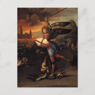 Carte Postale Saint Michael et le Dragon