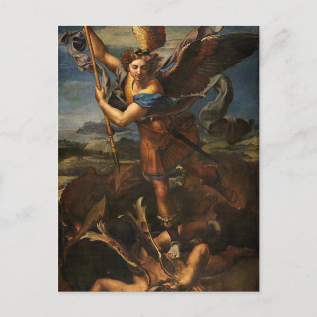 Carte Postale Saint Michael Vanquishing Satan (Devant)