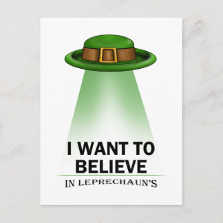 Carte Postale Saint-patrick, je veux croire