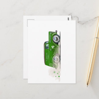 Carte Postale  Saint Patrick vintage Cartoon van