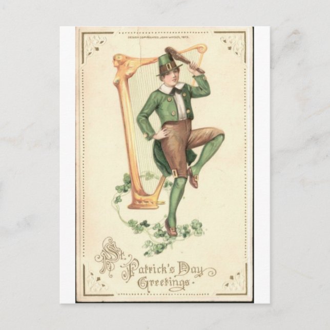 Carte Postale Saint Patrick's Day (Devant)