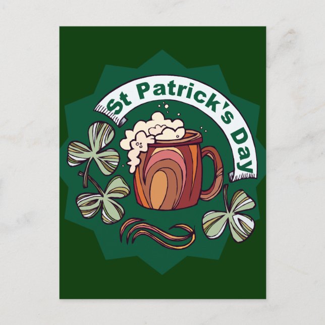Carte Postale Saint Patrick's Day (Devant)