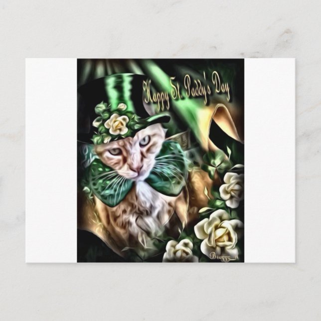 Carte Postale Saint Patrick's Day Claude (Devant)