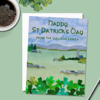 Saint Patrick's Day Lucky Shamrock personnalisé