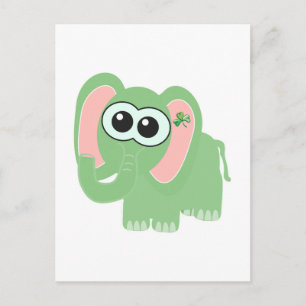 Carte Postale Saint-Pattys Day Éphant de Goofkins