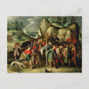 Carte Postale Saint Paul conduisit à Damas après sa conversion