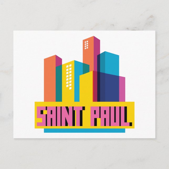 Carte Postale Saint Paul dans le design (Devant)