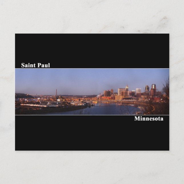 Carte postale Saint Paul, Minnesota (Noir) (Devant)