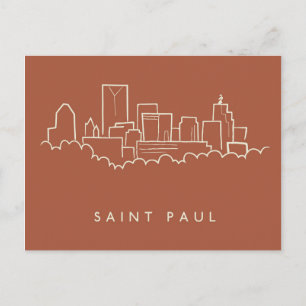 Carte Postale Saint Paul, Minnesota Skyline