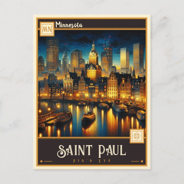 Carte Postale Saint Paul, Minnesota | VINTAGE (Devant)