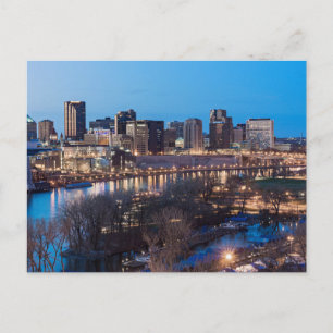 Carte Postale saint paul skyline et le bord de la rivière la nui