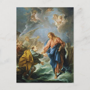 Carte Postale Saint Peter Walk sur l'eau par Francois Boucher Po