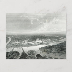 Carte Postale Saint-Pétersbourg, gravée par S.Bradshaw, vers 186
