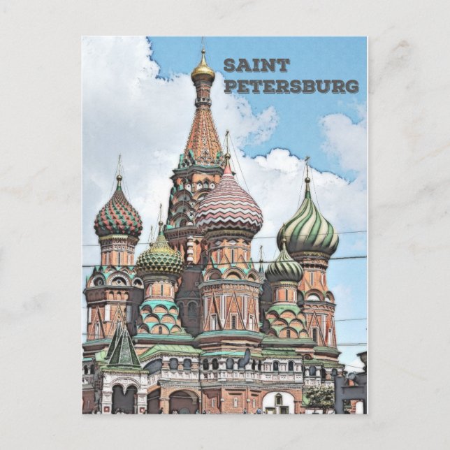 Carte Postale Saint-Pétersbourg, Russie (Devant)