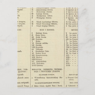 Carte Postale Saint-Pétersbourg, Russie Titre Page Index