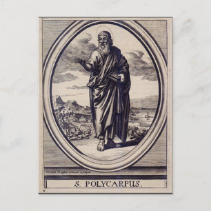 Carte Postale Saint Polycarpe de Smyrne Martyr et Père de l'Égli