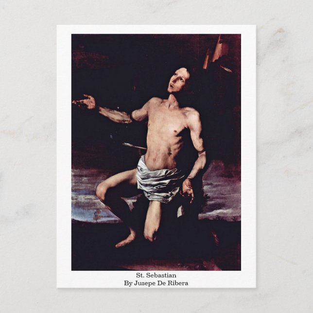 Carte Postale Saint-Sébastien Par Jusepe De Ribera (Devant)