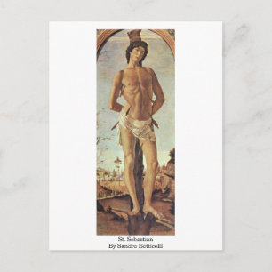 Carte Postale Saint-Sébastien Par Sandro Botticelli