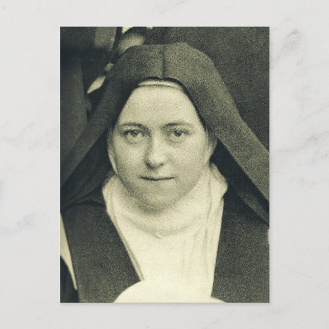 Carte Postale Saint Thérèse de l'Enfant Jésus et la Sainte Face (Devant)