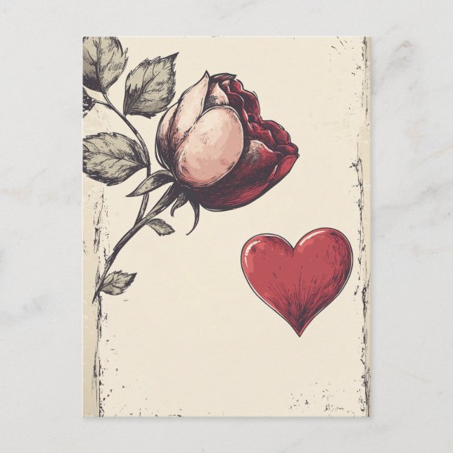Carte Postale Saint Valentin (Devant)