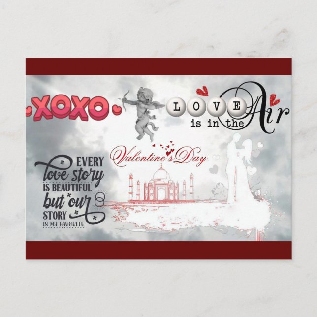 Carte Postale Saint Valentin (Devant)