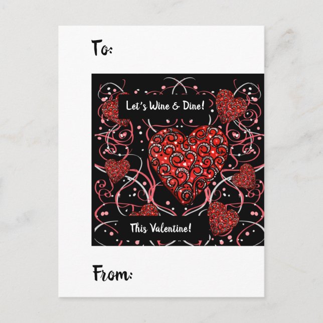 CARTE POSTALE SAINT-VALENTIN  (Devant)