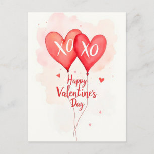 Carte Postale Saint Valentin fête de l'amour