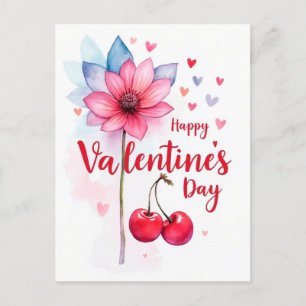 Carte Postale Saint Valentin fête de l'amour
