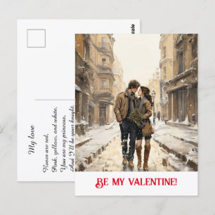Carte Postale Saint-Valentin. Parlez de votre amour !