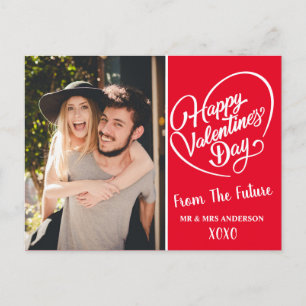 Carte Postale Saint-Valentin Photo Mariage Save the Day