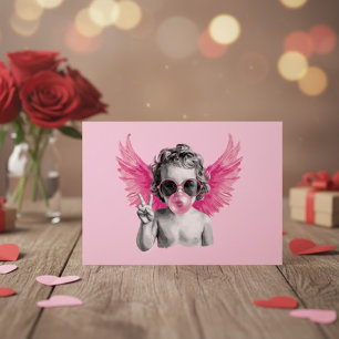 Carte Postale Saint Valentin souffler la bulle Cupid Valentines 