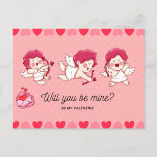 Carte postale Saint Valentin - Un message d'amour 