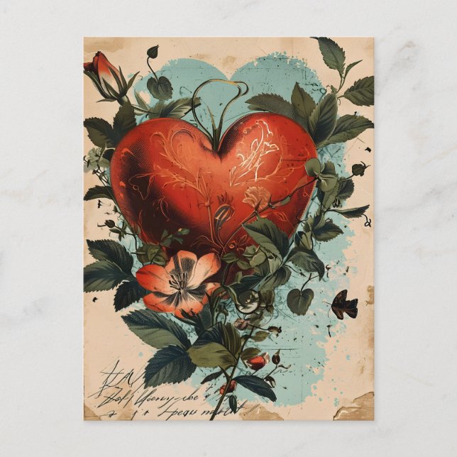 Carte Postale Saint-Valentin vintage (Devant)