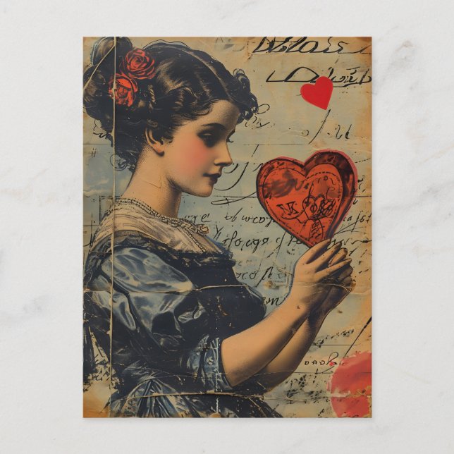 Carte Postale Saint-Valentin vintage (Devant)