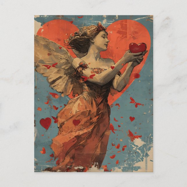 Carte Postale Saint-Valentin vintage (Devant)