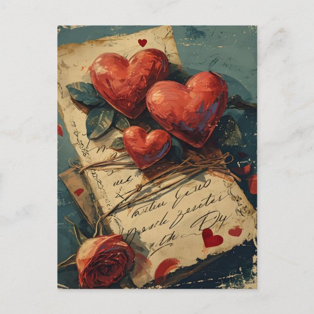 Carte Postale Saint Valentin vintage (Devant)