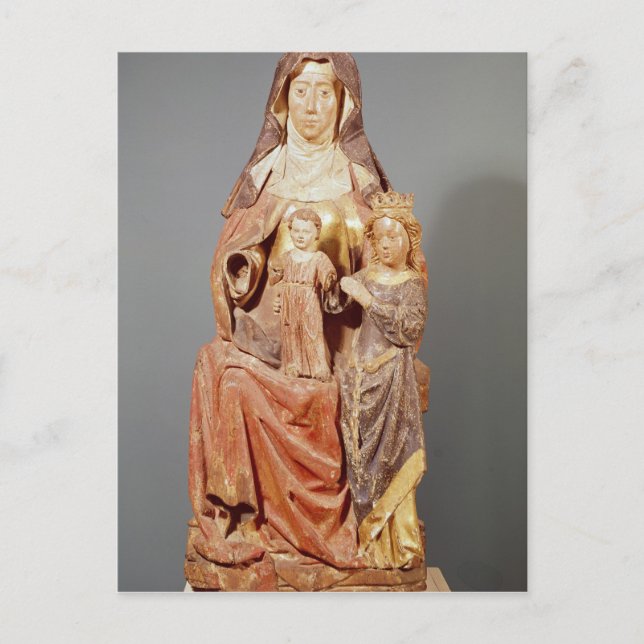 Carte Postale Sainte-Anne, la Vierge et l'Enfant, (Devant)