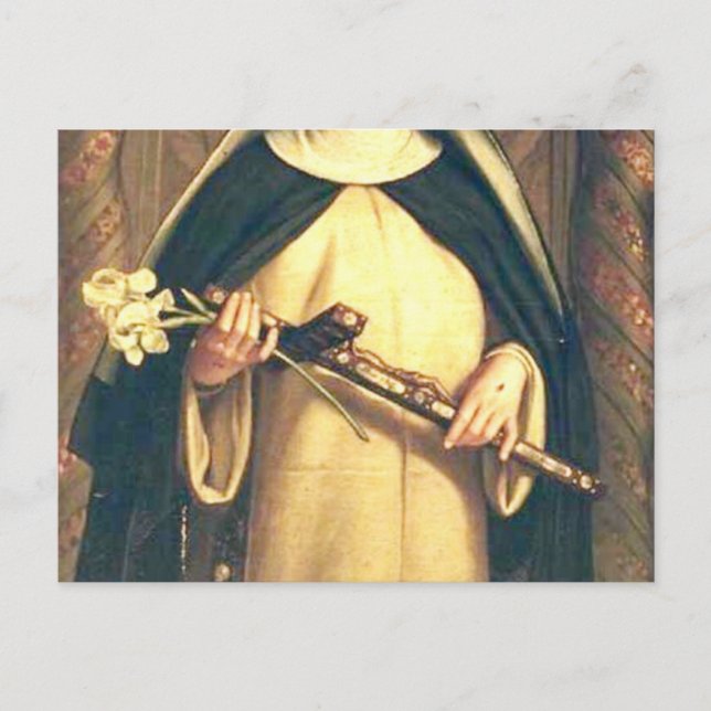 Carte Postale Sainte Catherine de Sienne (Devant)