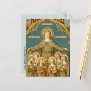 Carte Postale Sainte Claire d'Assise et des Soeurs (SAU 027b)