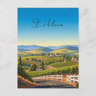 Carte Postale Sainte-Hélène vintage Californie