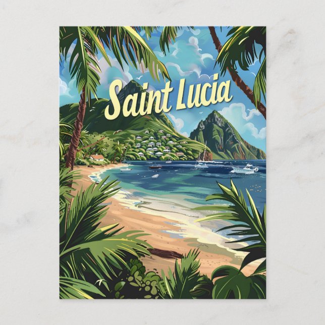 Carte Postale Sainte-Lucie (Devant)