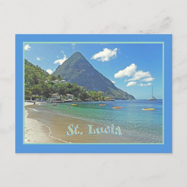Carte Postale Sainte-Lucie/Pitons (Devant)
