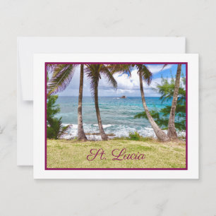 Carte Postale Sainte-Lucie sublime