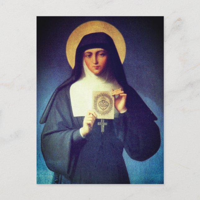 Carte Postale Sainte Margaret Mary Alacoque (Devant)