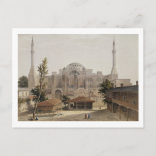 Carte Postale Sainte-Sophie, Constantinople, pub. 1852 (couleur