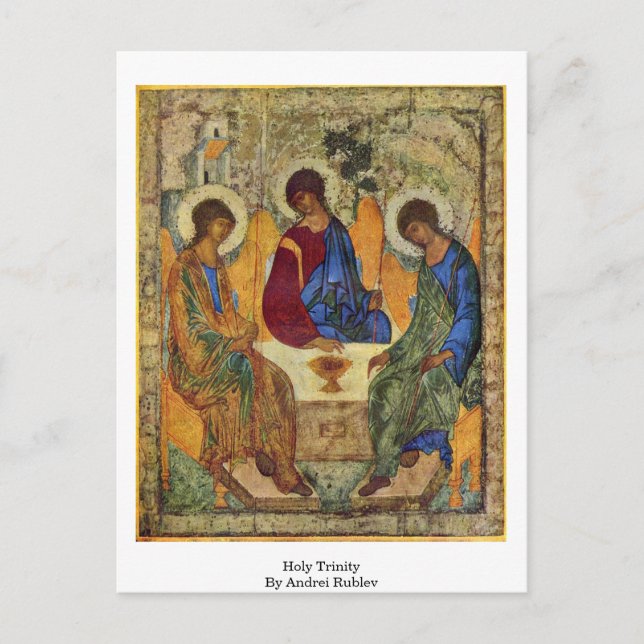 Carte Postale Sainte Trinité Par Andrei Rublev (Devant)