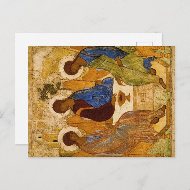 Carte Postale Sainte Trinité par Andrey Rublev (Devant / Derrière)
